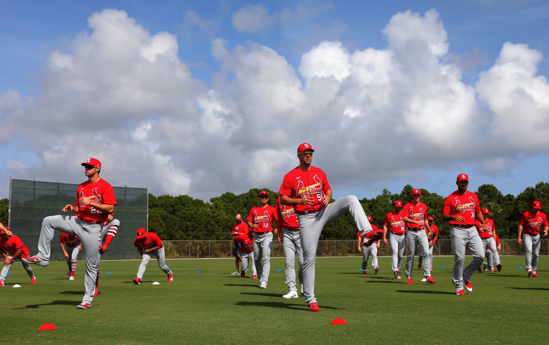 First official workout of Cardinals spring training